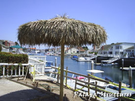 Double Thatched Palm Palapa