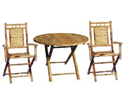 Bamboo Table and Chair Sets