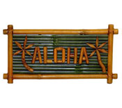 Aloha Bamboo Sign