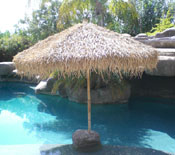 Bamboo Palapa next to pool
