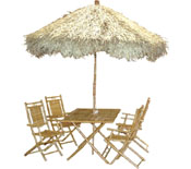 Bamboo Palapa and Table Sets